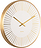 Gold Lines Horloge murale, blanche