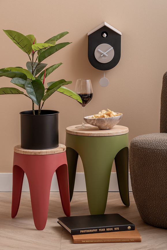 Grato Cuckoo Ρολόι Τοίχου με Κούκο, κίτρινο-πορτοκαλί