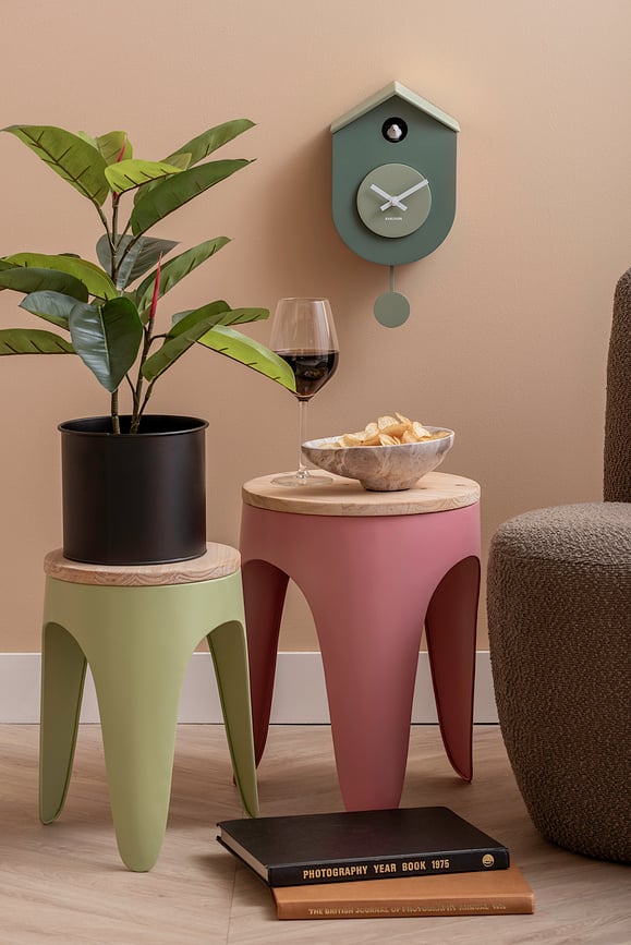 Grato Cuckoo Ρολόι Τοίχου με Κούκο, κίτρινο-πορτοκαλί