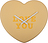 Heart Candy Love You Stenska ura, svetlo rumena