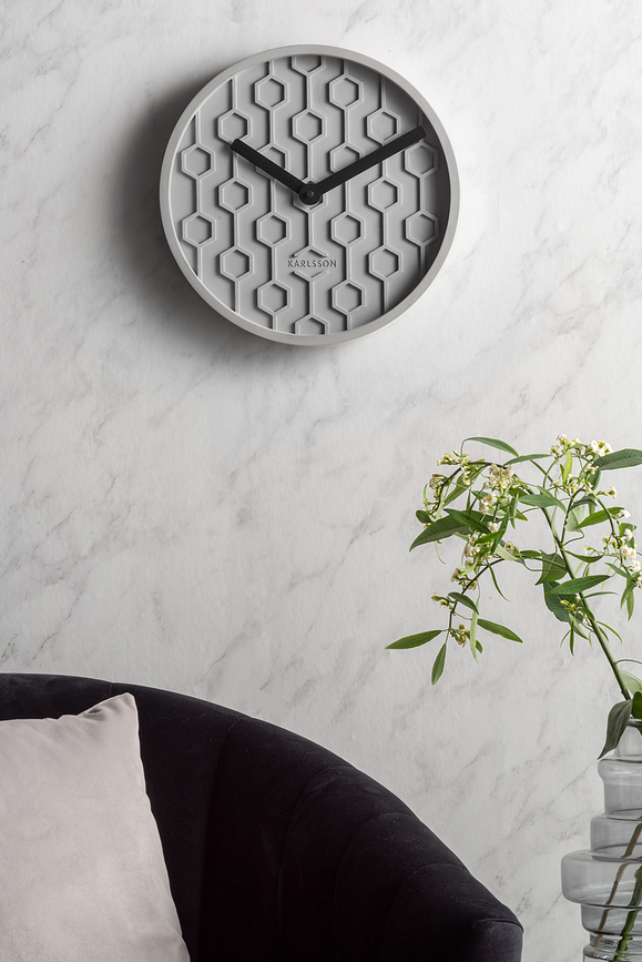 Honeycomb Horloge murale, rose