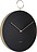 Hook Horloge murale, noire