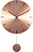 Impressive Pendulum Horloge murale, cuivrée