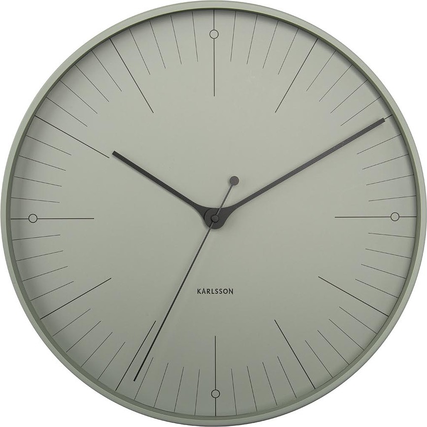 Index Horloge murale, verte