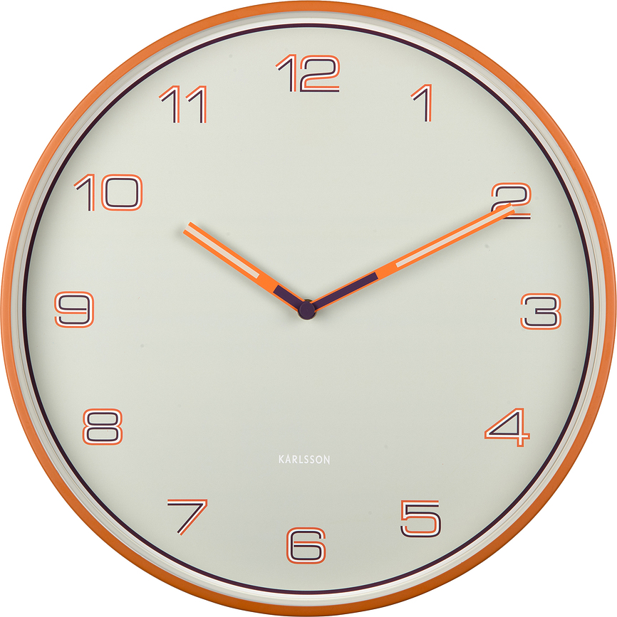 Lined Numbers Horloge murale