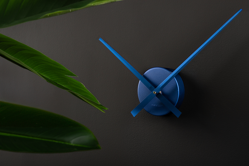 Little Big Time Mini Horloge murale, rose foncé métallique