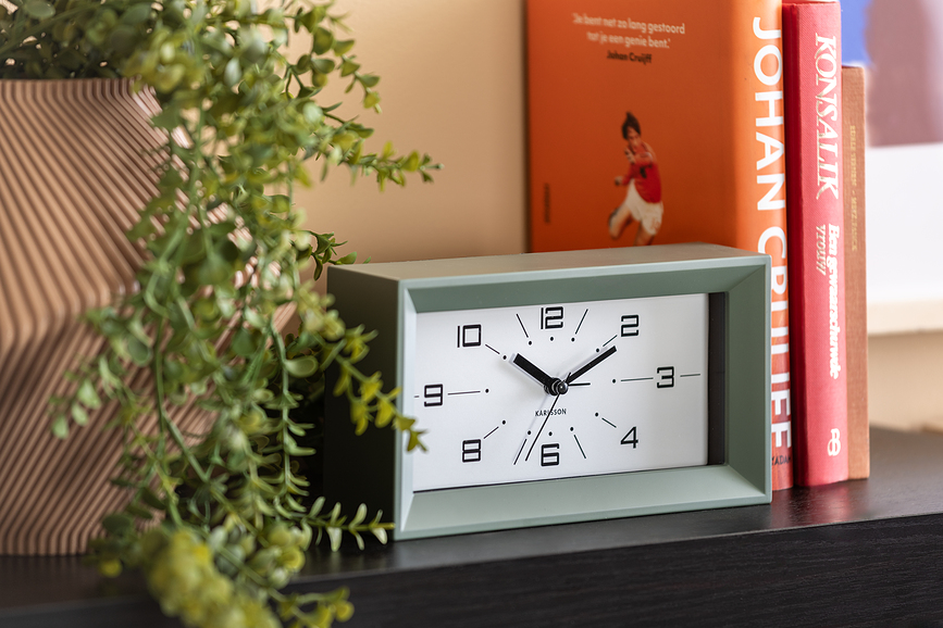 Lujo Réveil rectangulaire, miel