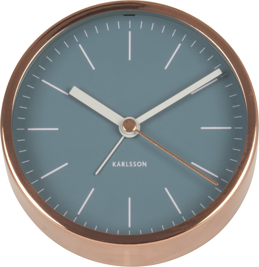 Minimal Budilica bakrena bijela