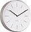 Minimal Horloge murale, argentée, blanche