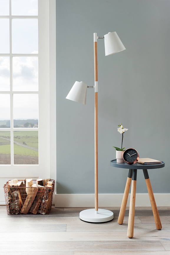 Minimal Ξυπνητήρι, λευκό, χάλκινο