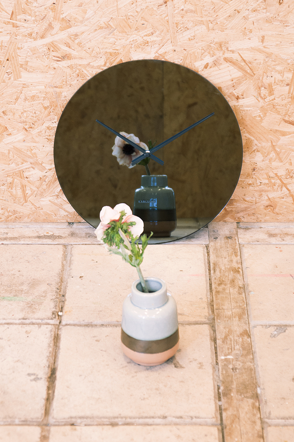 Mirage Horloge murale, noire