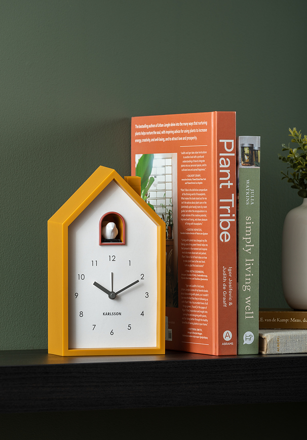 Modern Cuckoo Budilka, temno rumena