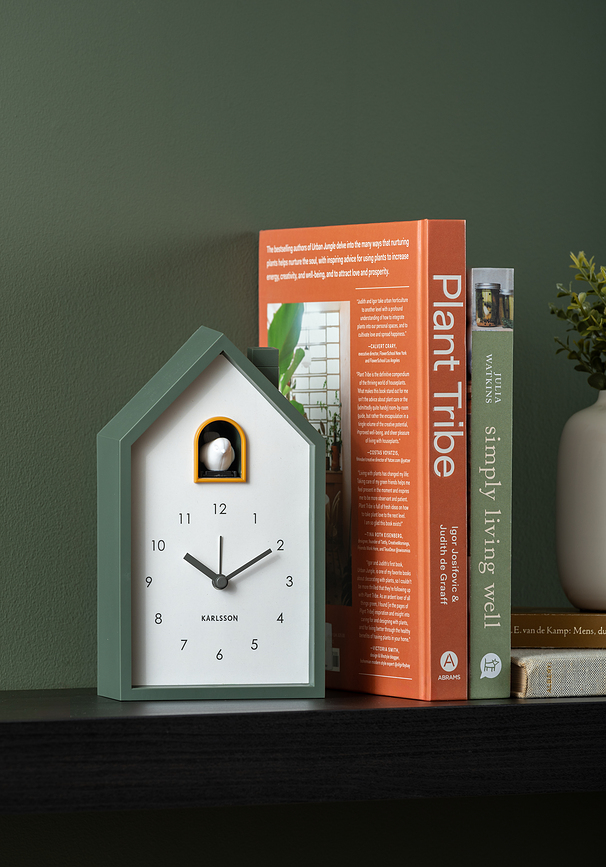 Modern Cuckoo Budilka, temno rumena