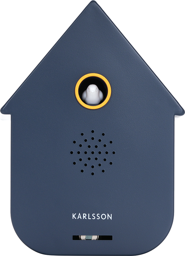 Modern Cuckoo Horloge à coucou interactive, bleu marine