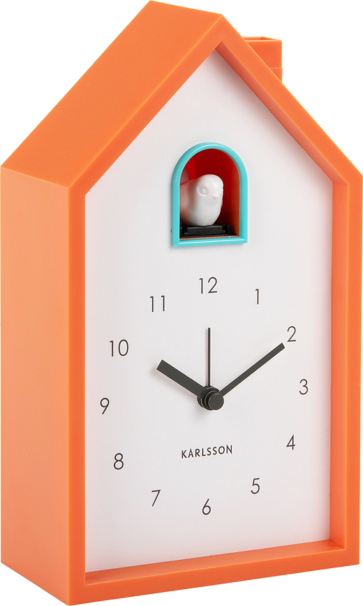 Modern Cuckoo Väckarklocka, ljusorange