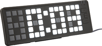 Modinātājs Keyboard LED melns