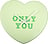 Nástenné hodiny Heart Candy Only You svetlozelené
