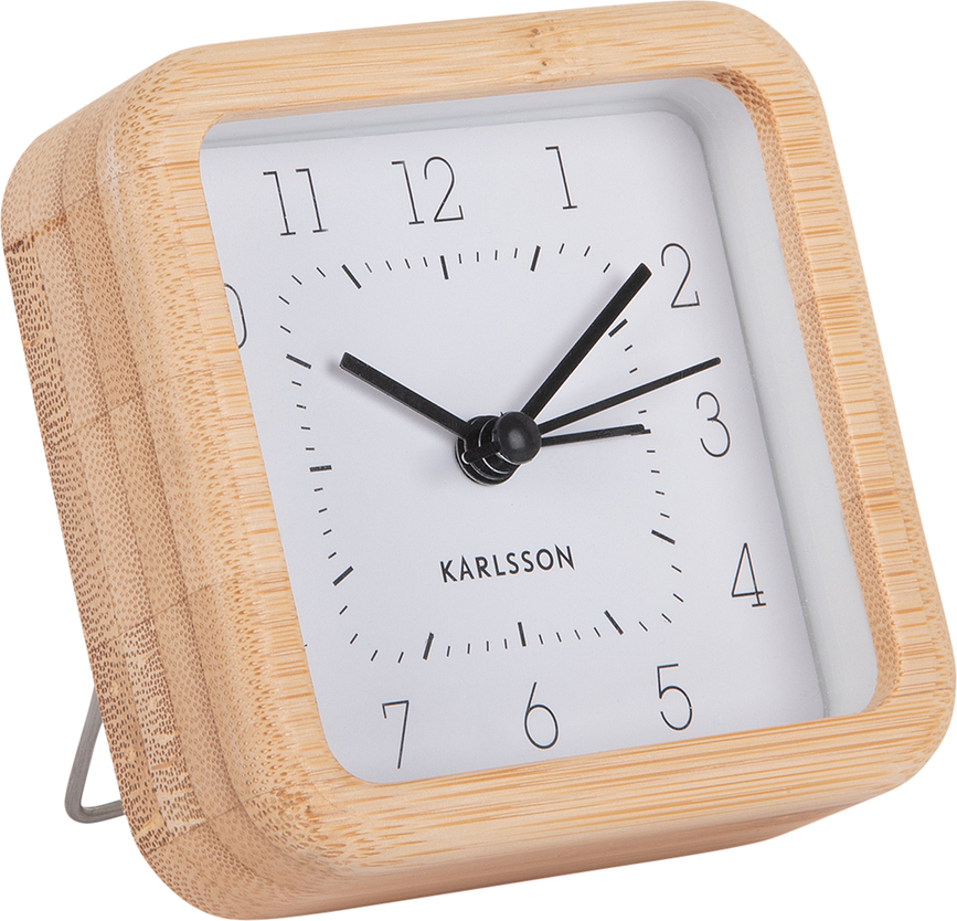 Neat Bamboo Réveil, carré