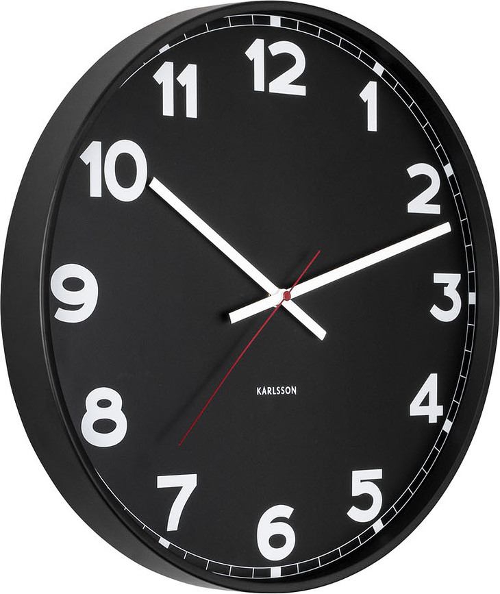 New Classic Horloge murale, 40 cm, blanche