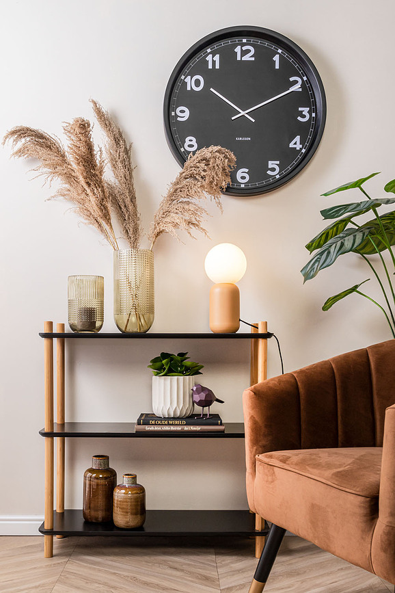 New Classic Horloge murale, 60 cm, noire