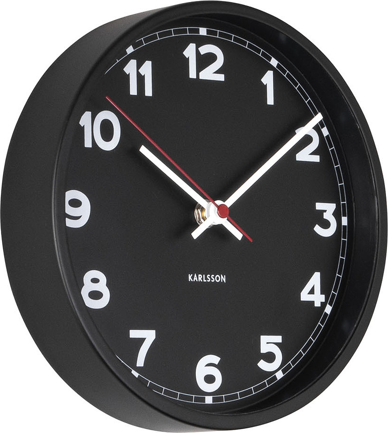 New Classic Ρολόι τοίχου, 20 cm, μαύρο