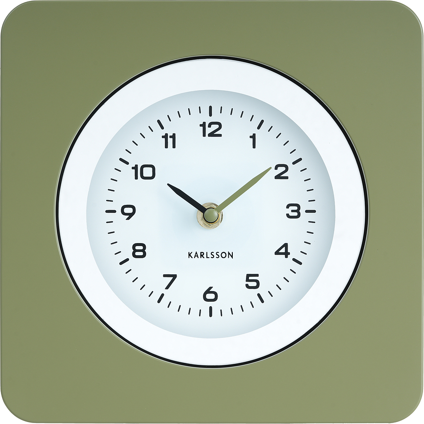 New Vintage Ρολόι Τοίχου, σκούρο πράσινο