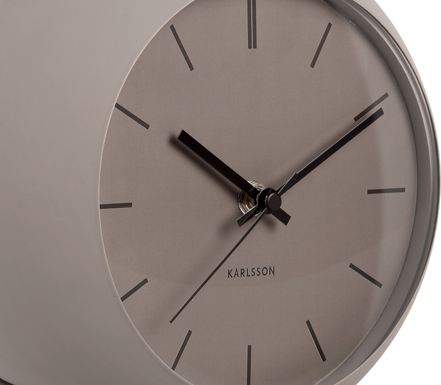 Nirvana Globe Horloge de Table, gris-beige