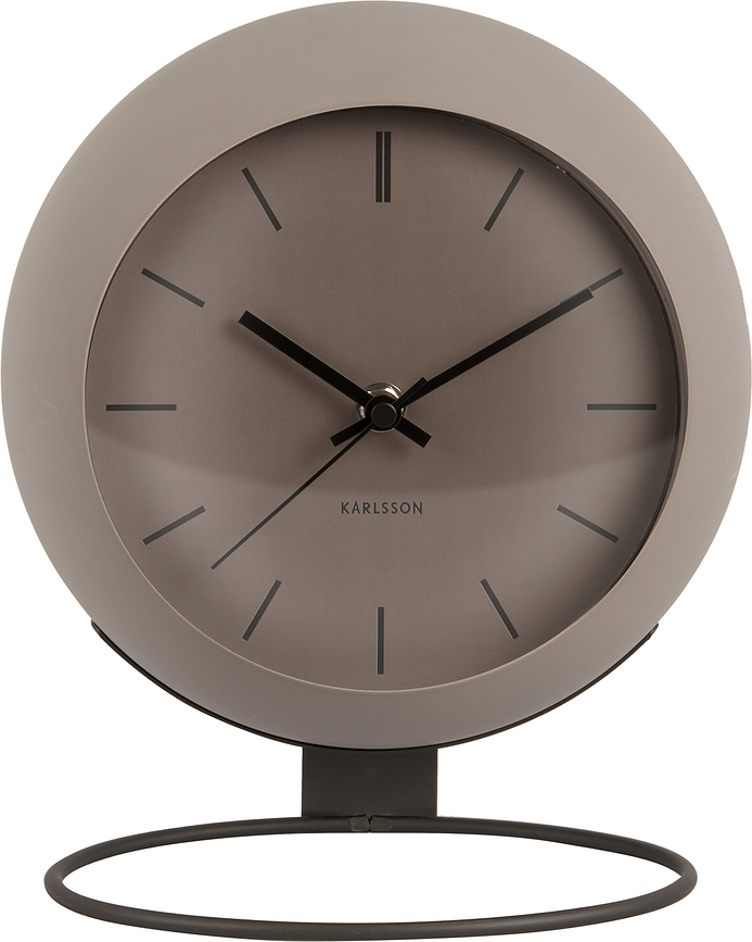Nirvana Globe Horloge de Table, gris-beige