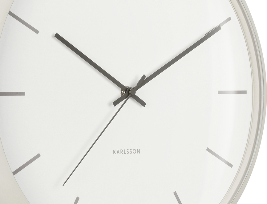 Nirvana Globe Horloge Murale, gris-beige