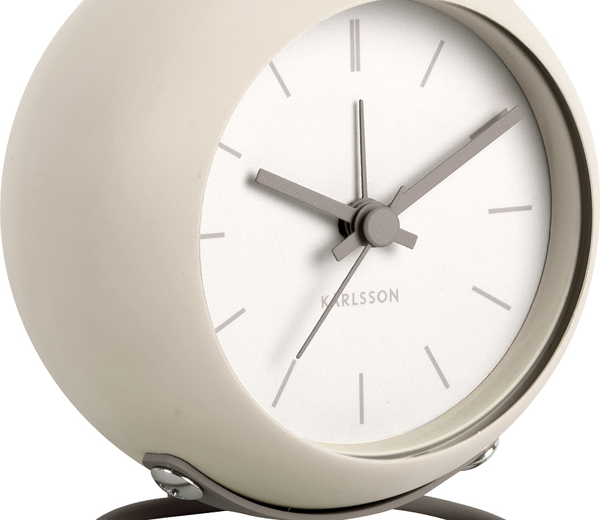 Nirvana Globe Réveil, gris-beige