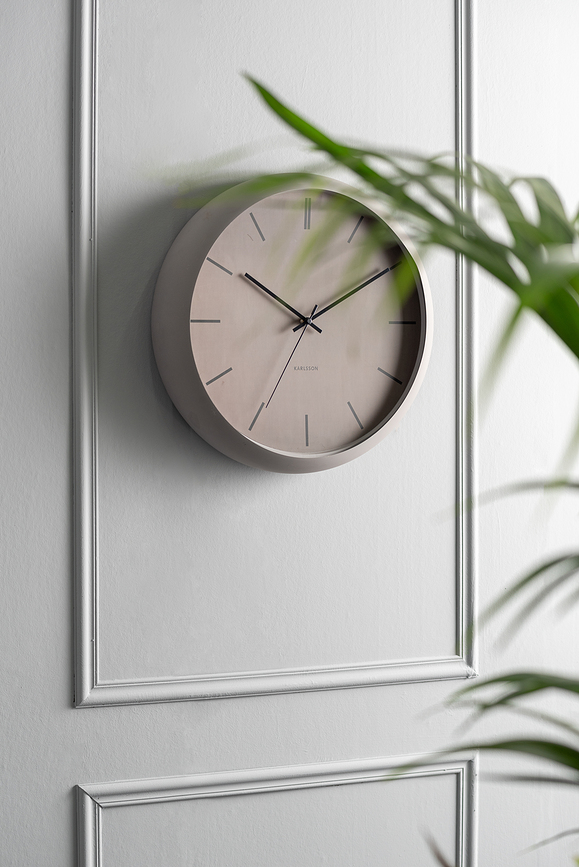 Nirvana Globe Ρολόι Τοίχου, μπεζ-γκρι