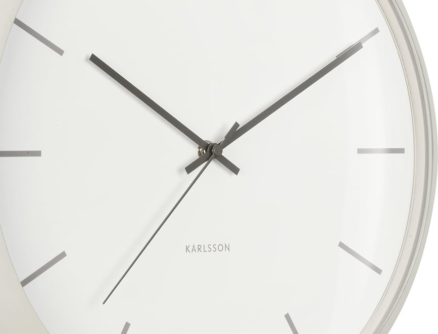 Nirvana Globe Stenska Ura, bež-siva