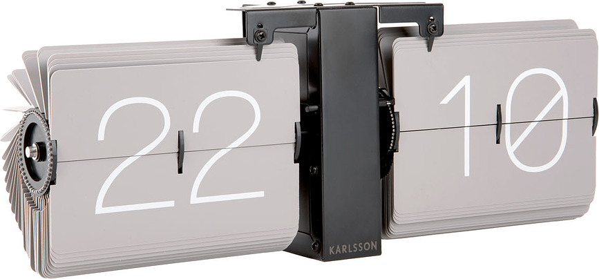 No Case Flip clock white