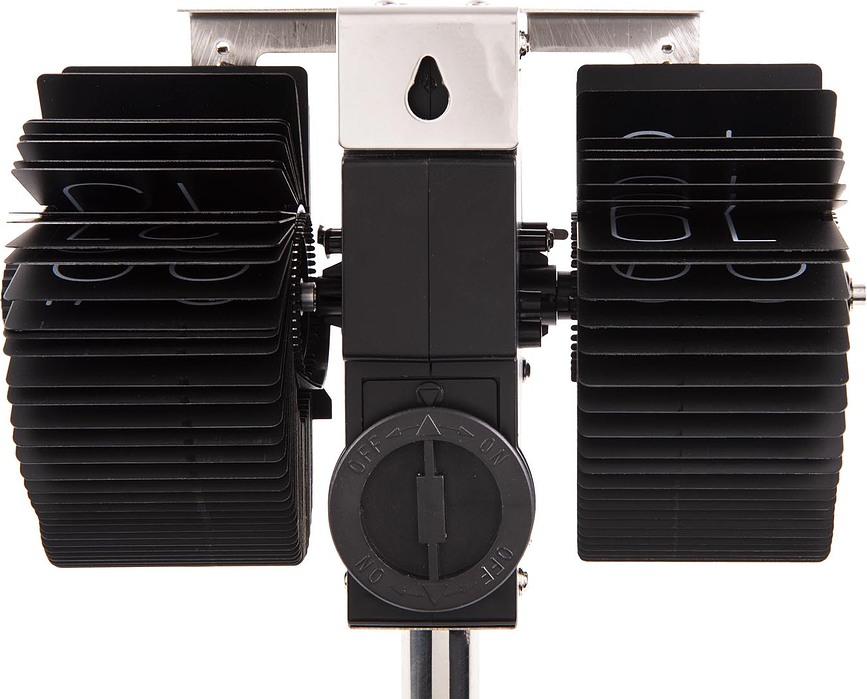 No Case Mini Preklopna ura, bela, na kromiranem stojalu