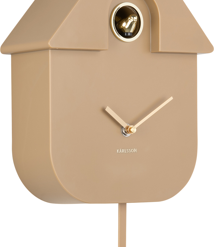 Modern Cuckoo Oro Ρολόι Τοίχου, ανοιχτό ροζ