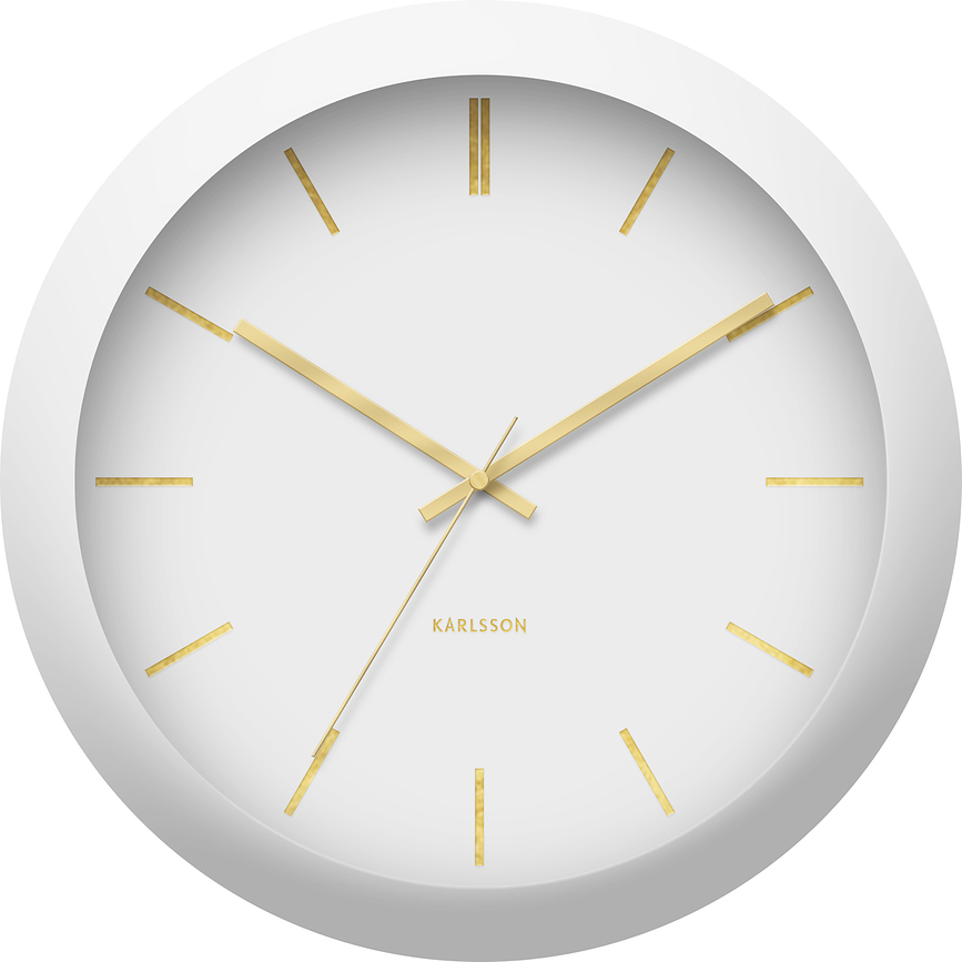 Orologio da parete Globe bianco