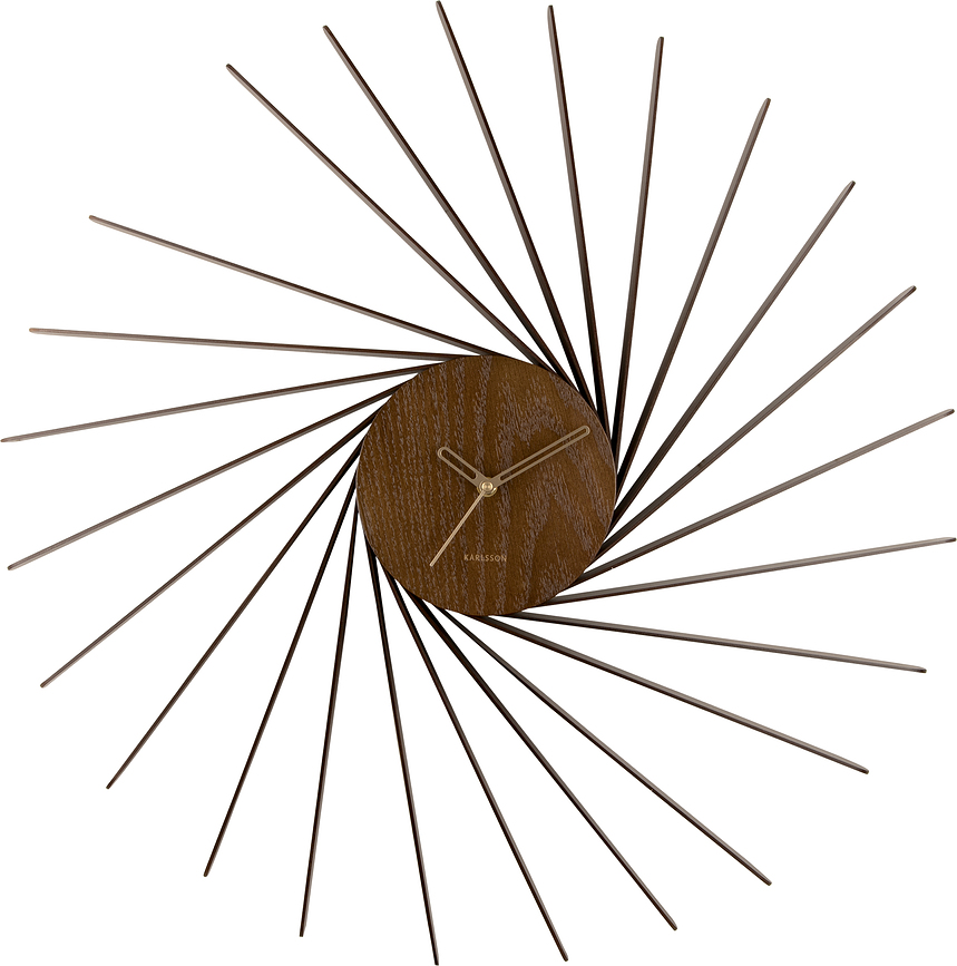 Orologio da parete Helix XL legno scuro