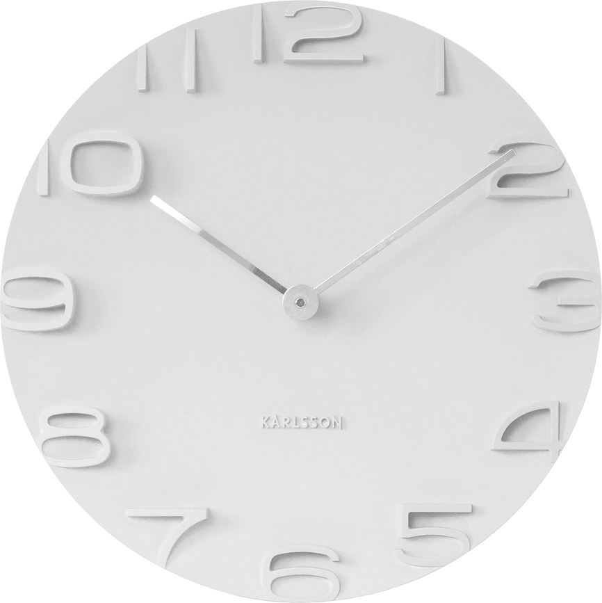 Orologio da parete On The Edge bianco