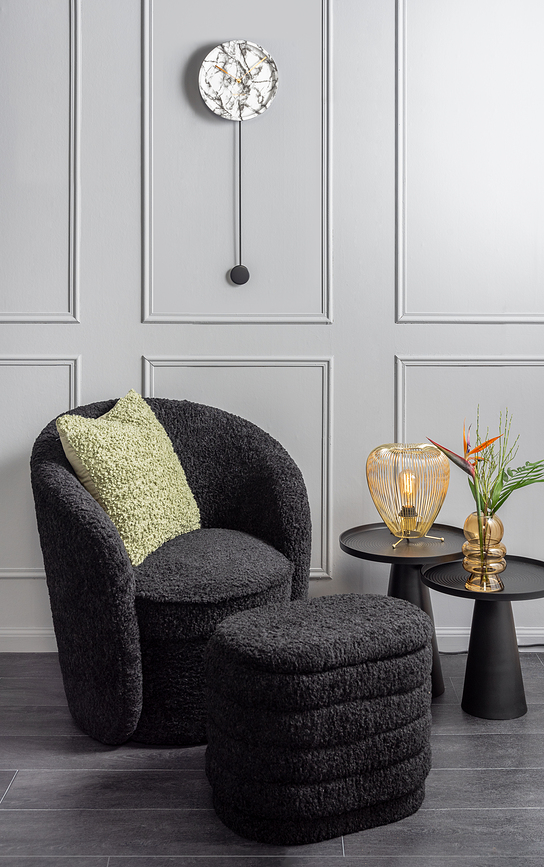 Pendule Longue Marble Horloge Murale, blanche