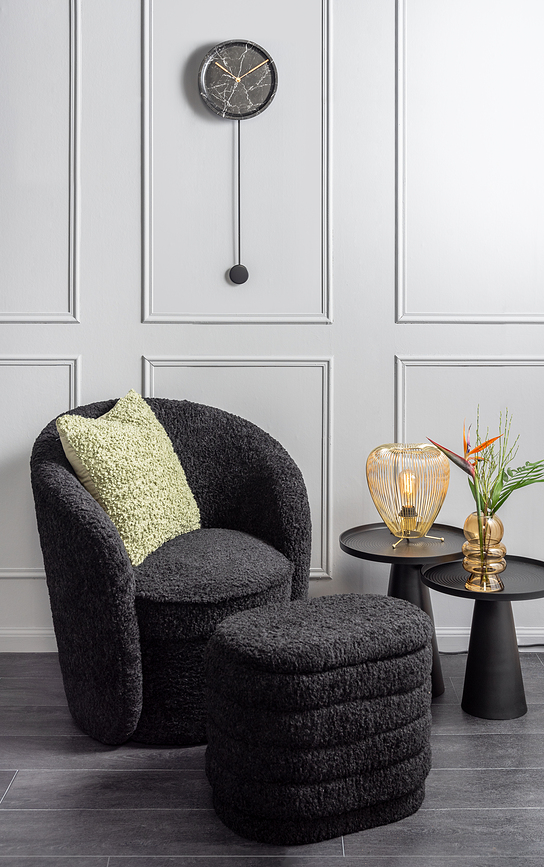 Pendule Longue Marble Horloge Murale, blanche