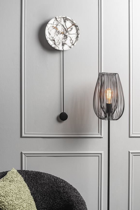 Pendule Longue Marble Ura stenska, bela