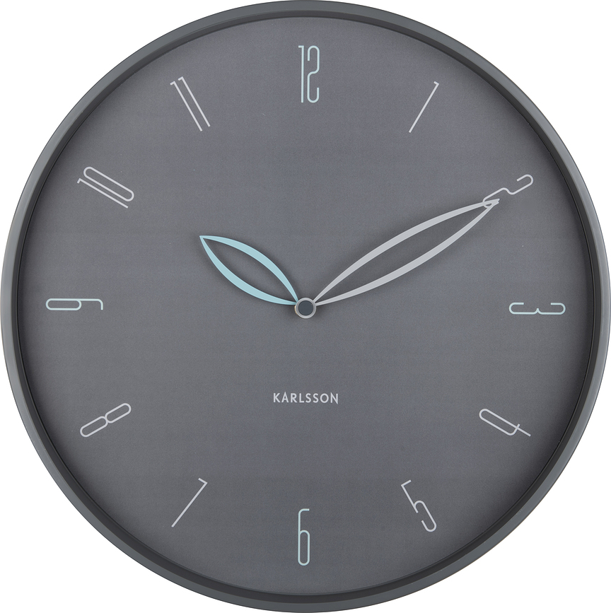 Petals Horloge murale, gris foncé