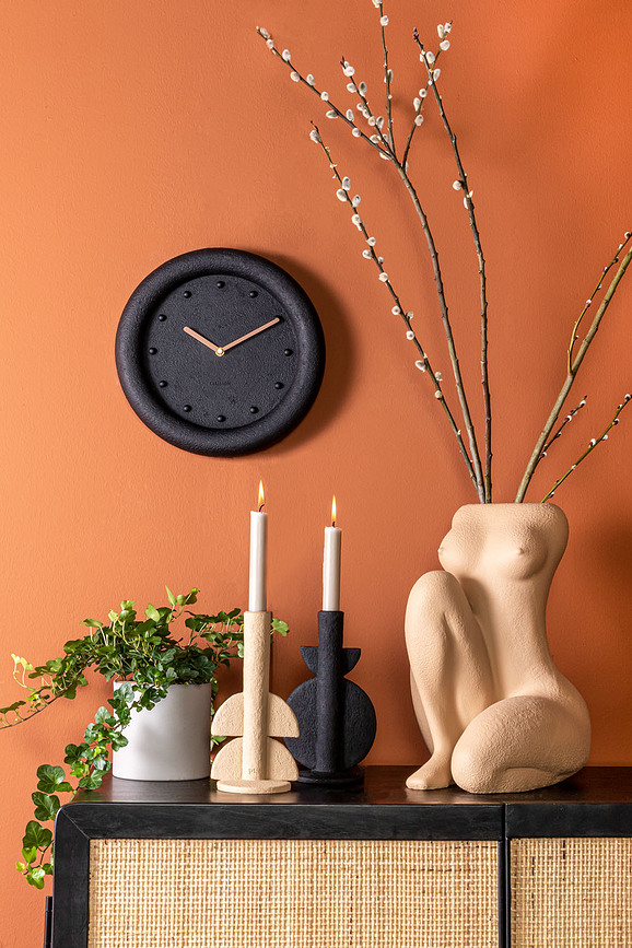 Petra Horloge Murale 30 cm, terracotta