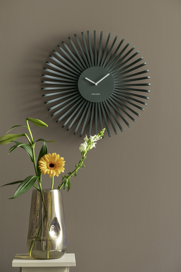 Polo Horloge murale, gris clair