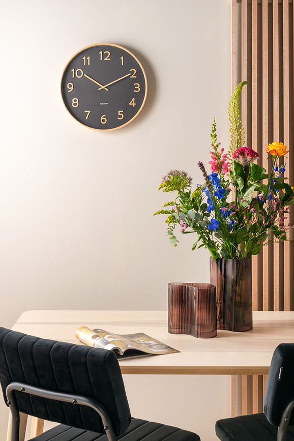 Pure Dial Horloge murale 40 cm, blanche