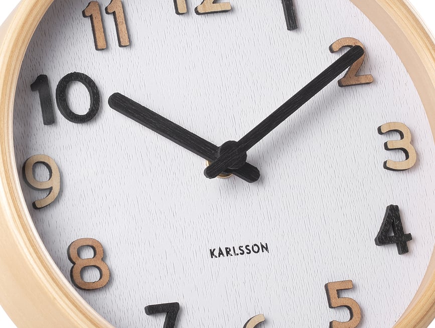 Pure Horloge de Table, noire