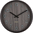 Pure Horloge murale, petite, en bois noir