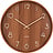 Pure Wall clock medium dark wood