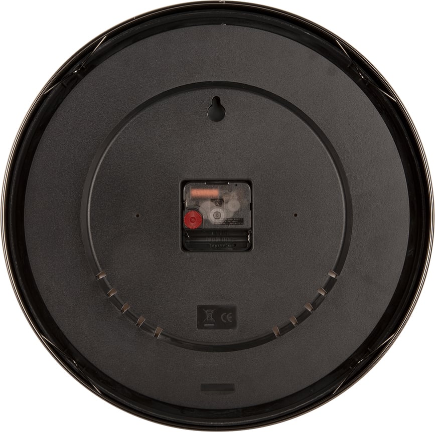 Sat zidni s podignutim oznakama srebrni