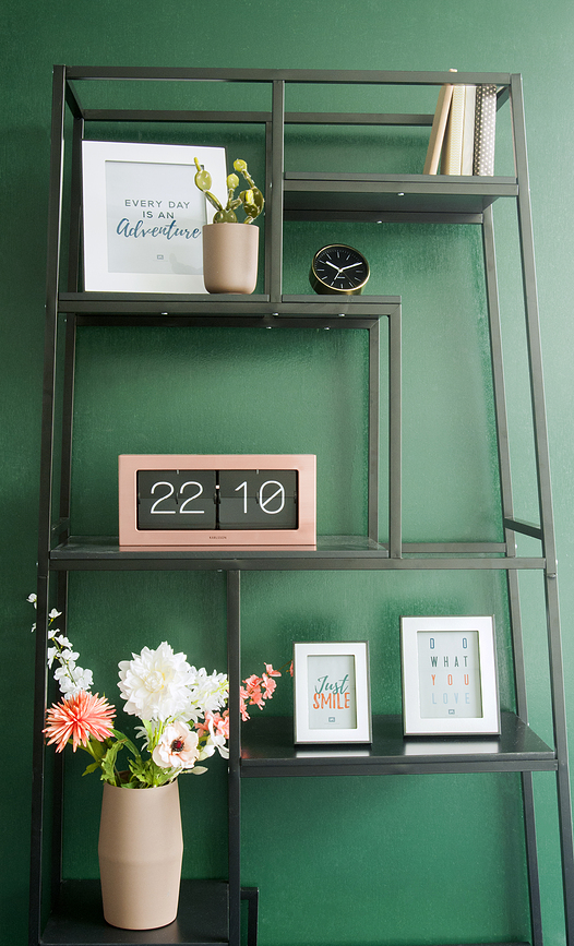 Reloj de volteo Boxed Flip XL, negro mate